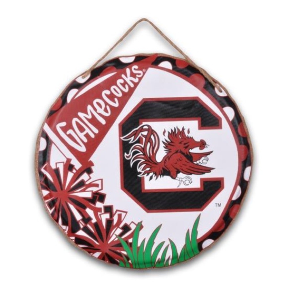 🆕SOUTH CAROLINA GAMECOCKS Burlap Door Hanger